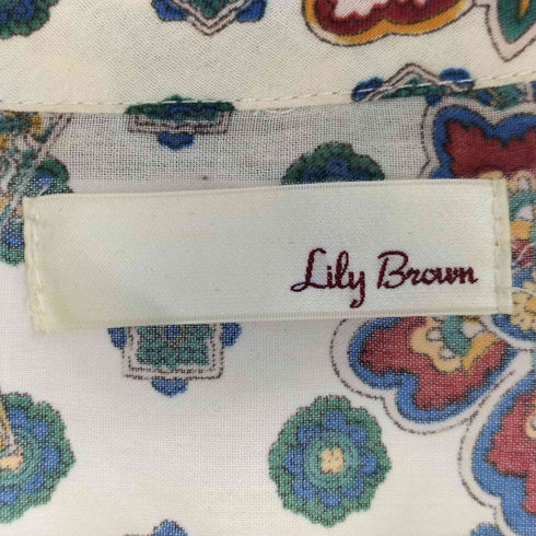 リリーブラウン Lily Brown オリエンタル柄開襟シャツ レディース FREE