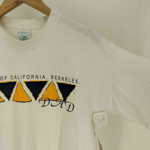 MIDWEST GRAPHICS 90S USA製 UNIVERSITY OF CALIFORNIA BERKELEY カレッジ プリント シングルステッチ S/S Tシャツ メンズ import:L