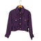 ザラ ZARA 金釦ツイードジャケット レディース import:S