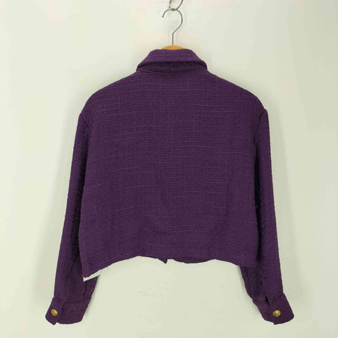 ザラ ZARA 金釦ツイードジャケット レディース import:S