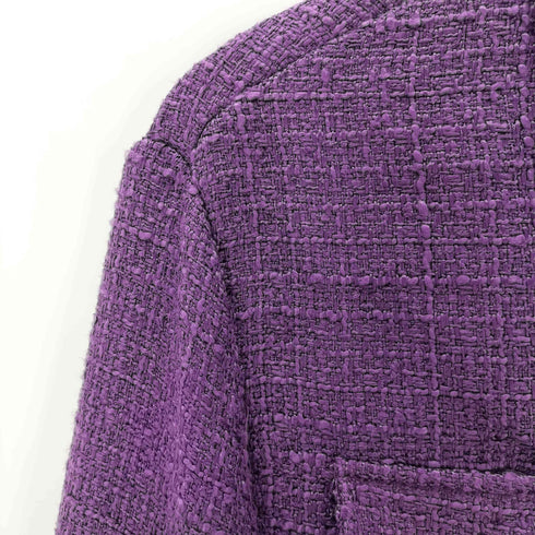 ザラ ZARA 金釦ツイードジャケット レディース import:S