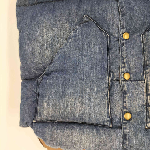 ロッキーマウンテンフェザーベッド Rocky Mountain FeatherBed DENIM DOWN VEST デニム ダウン ベスト メンズ 38