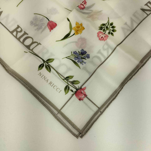 ニナリッチ NINA RICCI 総柄 花柄 ハンカチ レディース