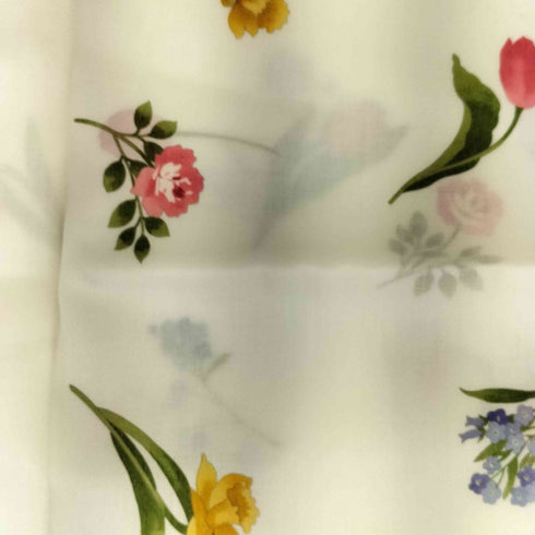 ニナリッチ NINA RICCI 総柄 花柄 ハンカチ レディース