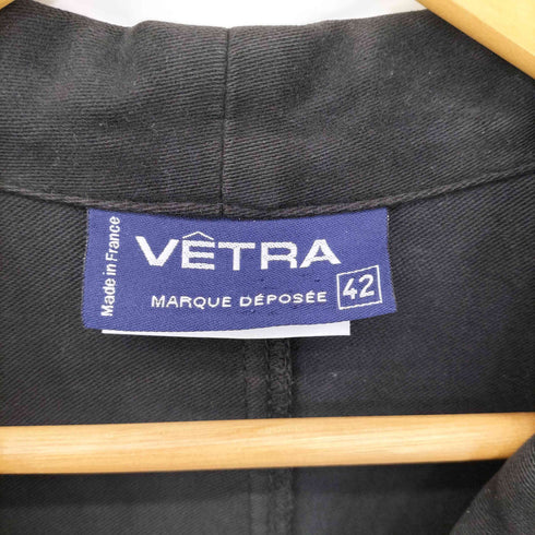 ベトラ VETRA フランス製 ブラックモールスキン テーラードジャケット メンズ 42