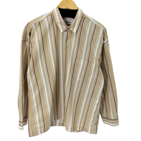 モンキータイム MONKEY TIME SATIN STRIPE CROPPED REG クロップドシャツ レディース JPN:S