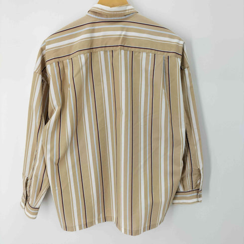 モンキータイム MONKEY TIME SATIN STRIPE CROPPED REG クロップドシャツ レディース JPN:S