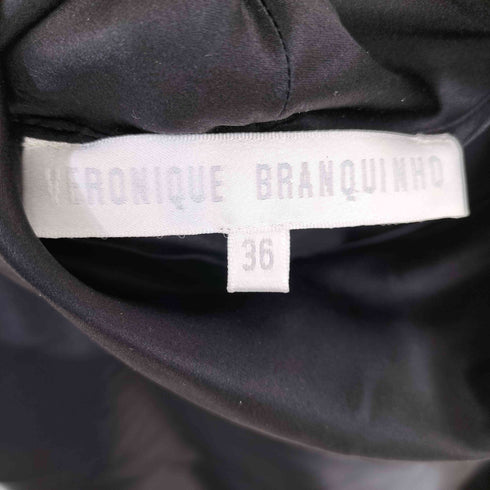 ヴェロニクブランキーノ Veronique Branquinho 90-00s MADE IN BELGIUM シルクサテン タートルネックブラウス ANTWERP レディース 36