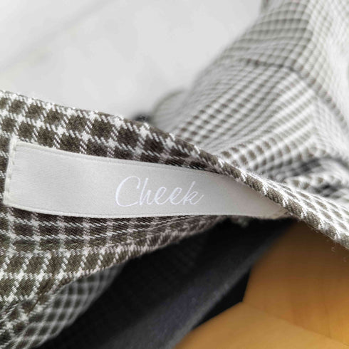 チーク cheek ボウタイデザインチェックミニワンピース レディース JPN:M