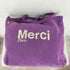 MERCI Cotton Tote Bag Grand PURPLEECRU レディース
