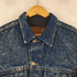 COTTON BLUE ウォッシュ加工 デニムトラッカージャケット メンズ
