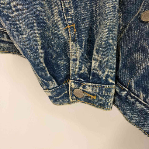 COTTON BLUE ウォッシュ加工 デニムトラッカージャケット メンズ