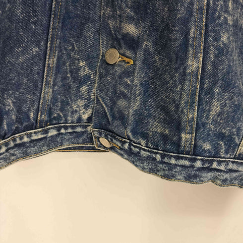 COTTON BLUE ウォッシュ加工 デニムトラッカージャケット メンズ