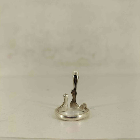 CLOUD JEWELRY MELTED CANDLE RING 925 レディース