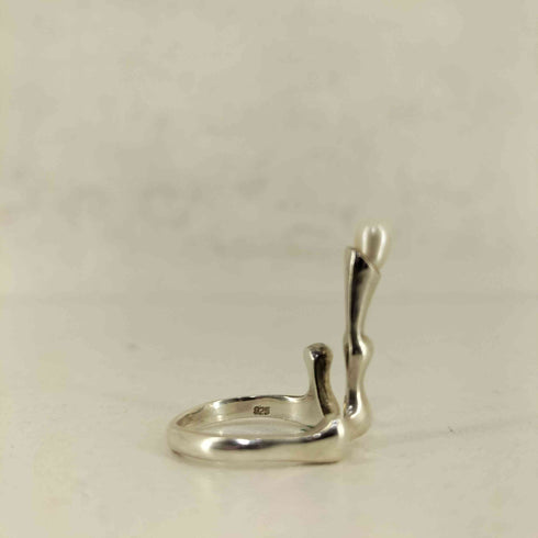 CLOUD JEWELRY MELTED CANDLE RING 925 レディース