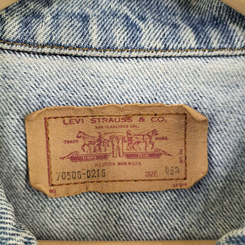 リーバイス Levis USA製70506-0216 デニム トラッカージャケット メンズ 46R