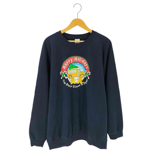 ギルダン GILDAN 00S HEAVY WEIGHT HAPPY HOLIDAYS プリント クルーネック スウェット メンズ JPN:XXL