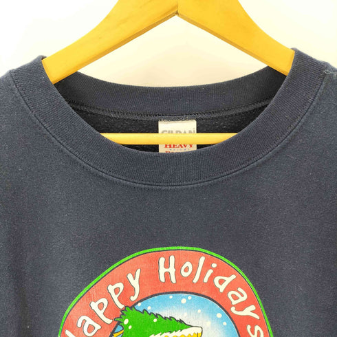 ギルダン GILDAN 00S HEAVY WEIGHT HAPPY HOLIDAYS プリント クルーネック スウェット メンズ JPN:XXL