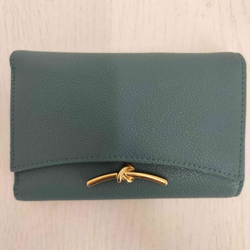 チャールズキース CHARLES & KEITH メタリックアクセントフロントフラップウォレット レディース