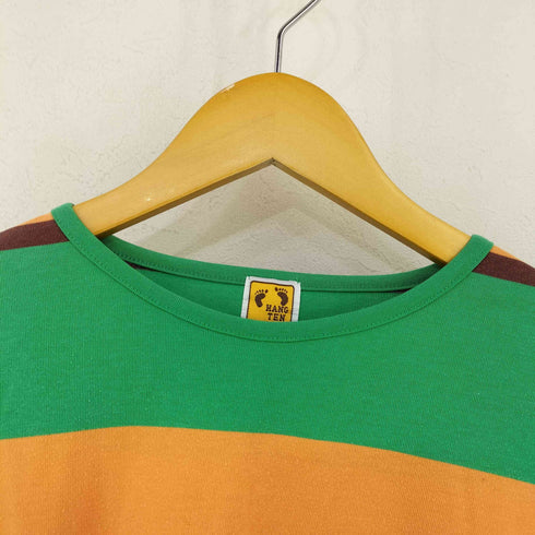 ハンテン HANG TEN ボーダー L/S クルーネックTシャツ メンズ import:L