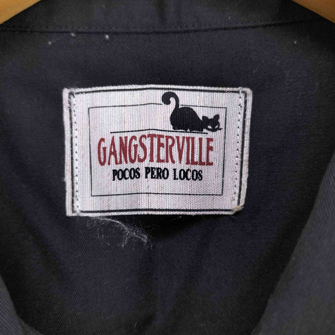 ギャングスタビル GANGSTERVILLE バックプリントL/S シャツ STREET メンズ JPN:S