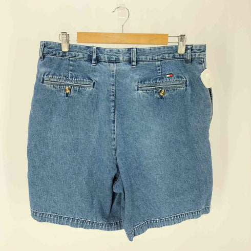 トミーヒルフィガー TOMMY HILFIGER 裏地ストライプ コットン デニムハーフパンツ メンズ FR:36-38