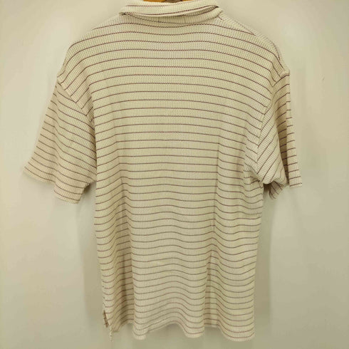 ポールスチュアート Paul Stuart バイカラーボーダーワッフルポロシャツ メンズ JPN:L