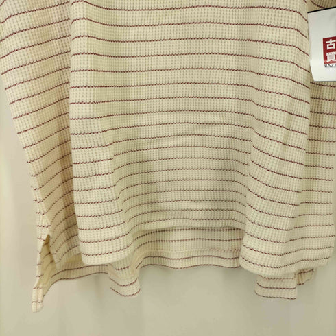 ポールスチュアート Paul Stuart バイカラーボーダーワッフルポロシャツ メンズ JPN:L