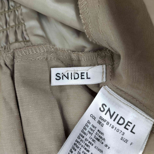 スナイデル snidel 19SS ボリュームスリーブリネンブラウ レディース FREE