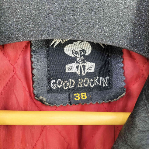 GOOD ROCKIN レザー ダブルライダースジャケット ロンジャン メンズ 38