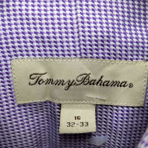 トミーバハマ Tommy Bahama 襟元刺繍総柄コットンシャツ メンズ 16/32-33
