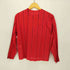 イッセイミヤケ ISSEY MIYAKE クルーネック プリーツ ストライプ カットソー レディース JPN:M