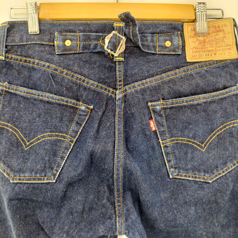 リーバイス Levis 90S 98年製 11月 USA製 1937年復刻 BIGE 501XXC デニムパンツ ボタン裏555刻印 バレンシア工場 セルビッチ 濃紺 メンズ W34 L36