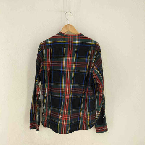 ビューティーアンドユースユナイテッドアローズ BEAUTY & YOUTH UNITED ARROWS タータンチェック バンドカラー ウエスタン シャツ メンズ JPN:XL