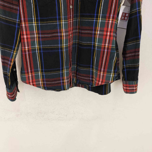 ビューティーアンドユースユナイテッドアローズ BEAUTY & YOUTH UNITED ARROWS タータンチェック バンドカラー ウエスタン シャツ メンズ JPN:XL