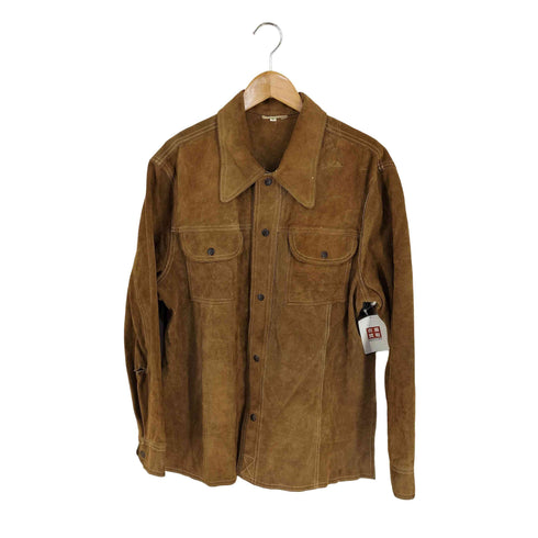 LAUER LEATHER ヌバック レザージャケット メンズ import:L
