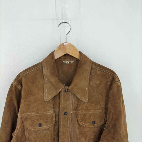 LAUER LEATHER ヌバック レザージャケット メンズ import:L