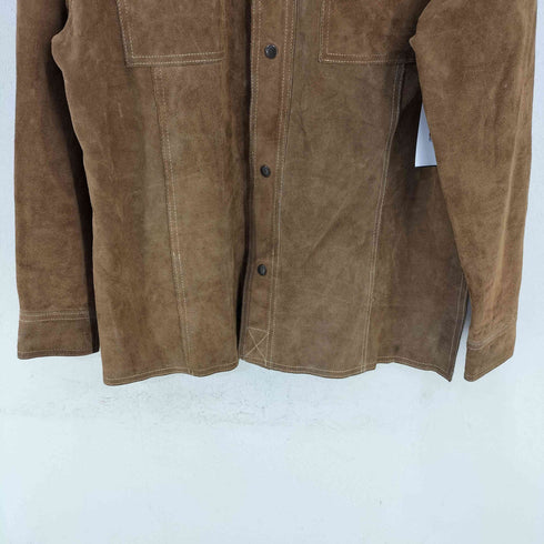 LAUER LEATHER ヌバック レザージャケット メンズ import:L