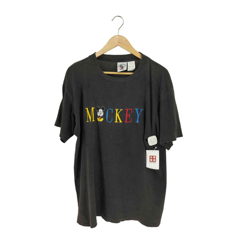 キャラクター刺繍 クルーネックTシャツ シングルステッチ メンズ ONE SIZE