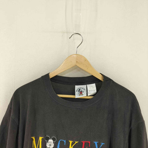 キャラクター刺繍 クルーネックTシャツ シングルステッチ メンズ ONE SIZE