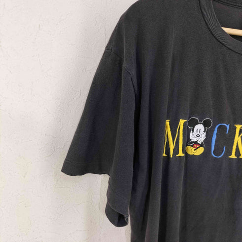 キャラクター刺繍 クルーネックTシャツ シングルステッチ メンズ ONE SIZE