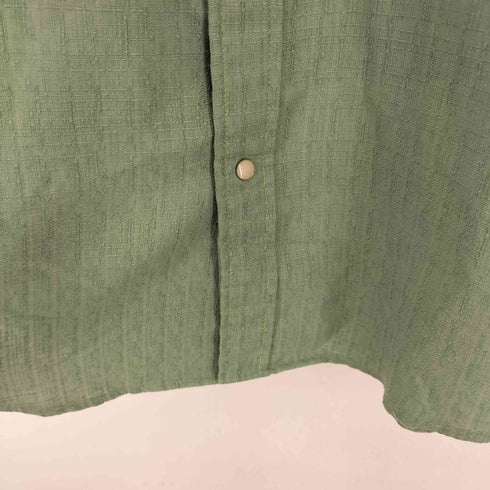 70S 絣 花刺繍 L/S ウエスタンシャツ メンズ