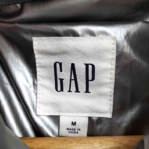 ギャップ Gap ヘビーウェイト オーバーサイズ ダウンジャケット シルバー メンズ import:M