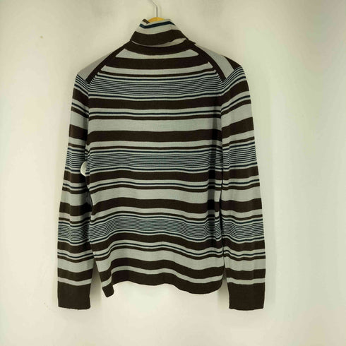 アーペーセー A.P.C. 80-90S フランス製 ウールアクリル タートルネックボーダーニット メンズ import:S