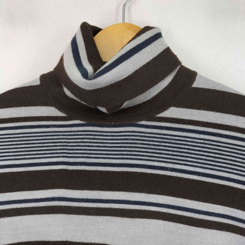 アーペーセー A.P.C. 80-90S フランス製 ウールアクリル タートルネックボーダーニット メンズ import:S