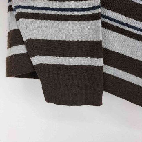 アーペーセー A.P.C. 80-90S フランス製 ウールアクリル タートルネックボーダーニット メンズ import:S