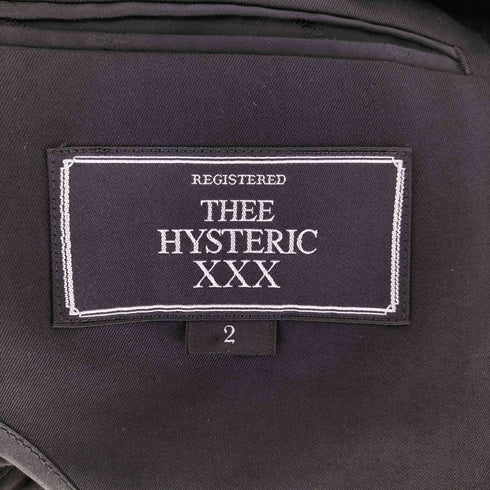 ジィヒステリックトリプルエックス Thee Hysteric XXX ジッパーデザインテーラードジャケット メンズ JPN:2