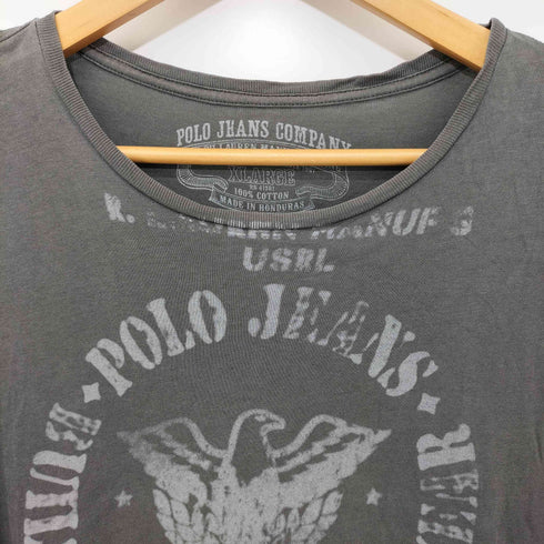 ポロジーンズカンパニーラルフローレン POLO JEANS COMPANY RALPH LAUREN y2k フェード グランジ フロントプリントTシャツ メンズ XL