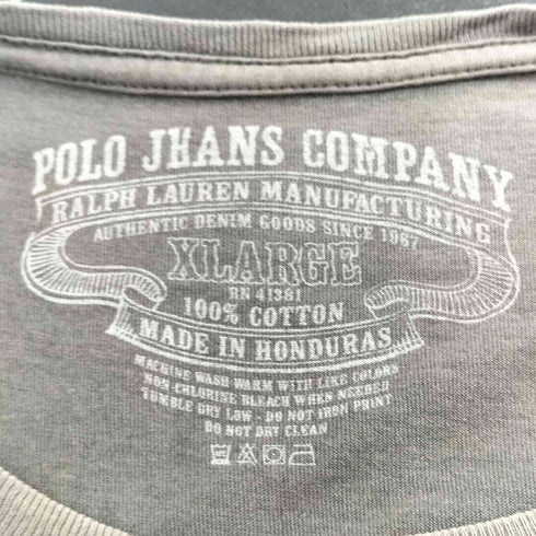 ポロジーンズカンパニーラルフローレン POLO JEANS COMPANY RALPH LAUREN y2k フェード グランジ フロントプリントTシャツ メンズ XL