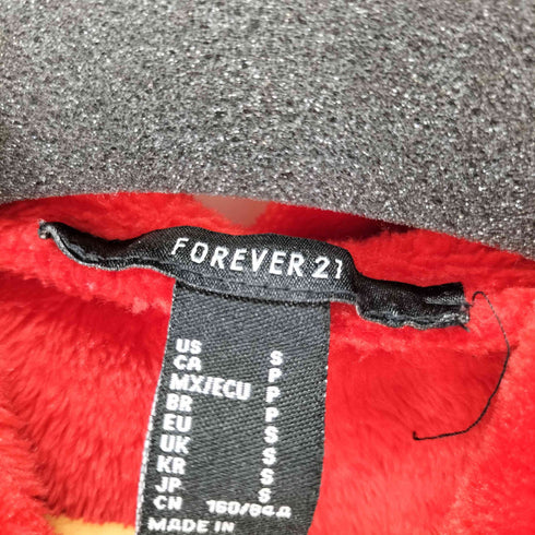 フォーエバー21 FOREVER 21 クロップドフリースパーカー レディース import:S